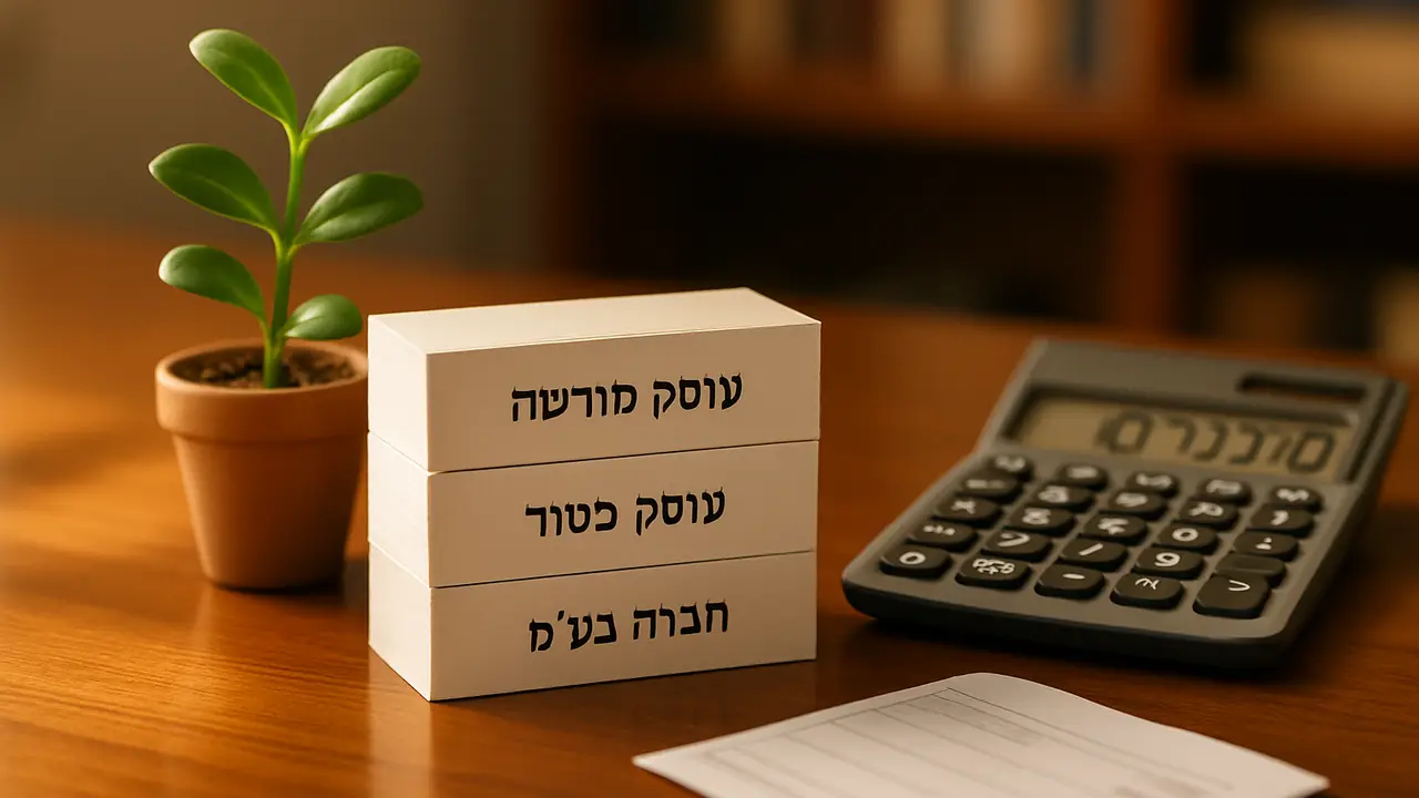 הבדלים בין סוגי עסקים: עוסק מורשה, עוסק פטור וחברה בע"מ - רואה חשבון